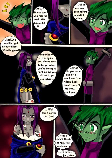 The true reason I'm now following this comic is just to see Beast Boy slowly fall into the pit of despair as all his tricks are rendered naught faced with the unfeeling machine that is Raven. Posted on 02 December 2022, 17:06 by: tacoman. Score +32. Missing a page between 38 and 39 (its page 35 of the comic.)